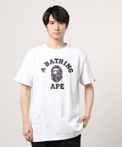 A BATHING APE（アベイシングエイプ）の「COLOR CAMO COLLEGE TEE M（T