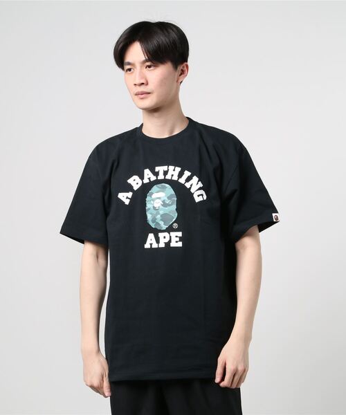 A BATHING APE ★ COLOR CAMO COLLEGE TEE Tシャツ エイプ カモ A BATHING APE® Color Camo College Tee | Bape official