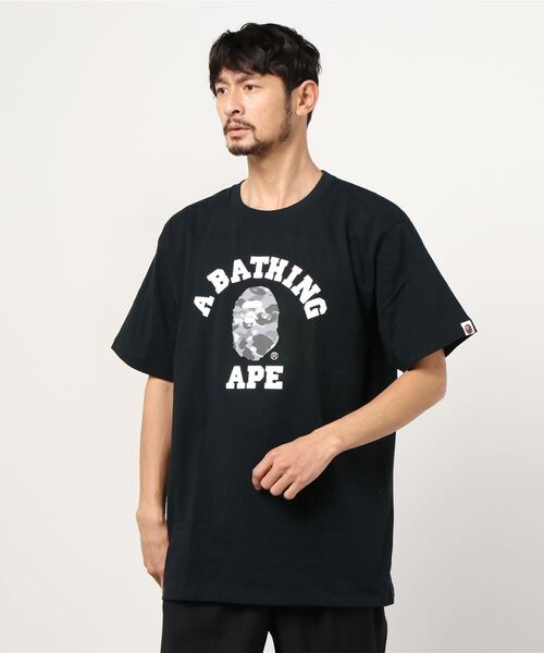 A BATHING APE ★ COLOR CAMO COLLEGE TEE Tシャツ エイプ カモ A BATHING APE（アベイシングエイプ）の「COLOR CAMO COLLEGE