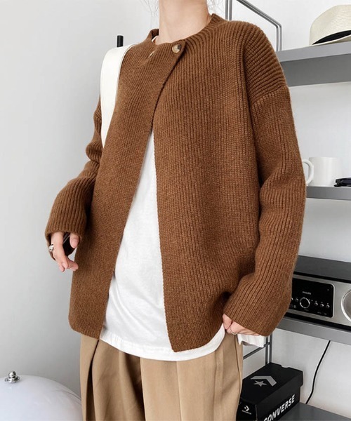 MAISON DE THERESE(メゾン ド テレーズ)の「新作前開けニットカーディガン(カーディガン/ボレロ・レディース・ブラック/キャメル/ブラウン/ベージュ・FREE)」の15枚目の写真