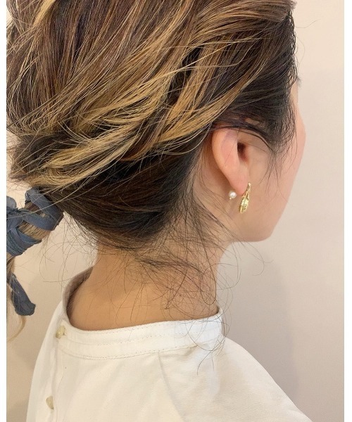 mou(モウ)の「いびつデザインピアス(ピアス(両耳用)・レディース・シルバー/ゴールド・FREE)」の9枚目の写真
