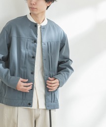 FORK&SPOON　ノーカラータックブルゾン