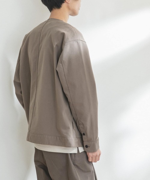 FORK&SPOON(フォークアンドスプーン)の「FORK&SPOON ノーカラータックブルゾン(ブルゾン・メンズ・ライトブラウン/ブルー系その他・4/5)」の20枚目の写真