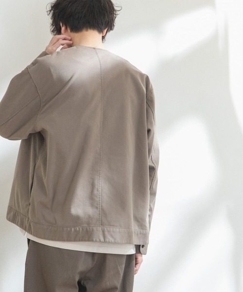 FORK&SPOON(フォークアンドスプーン)の「FORK&SPOON ノーカラータックブルゾン(ブルゾン・メンズ・ライトブラウン/ブルー系その他・4/5)」の17枚目の写真