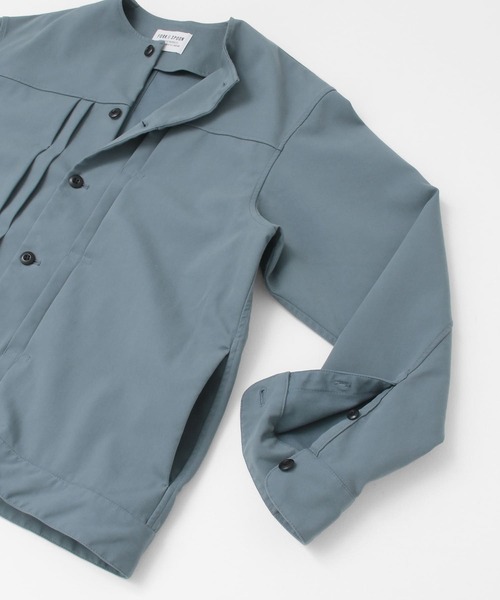 FORK&SPOON(フォークアンドスプーン)の「FORK&SPOON ノーカラータックブルゾン(ブルゾン・メンズ・ライトブラウン/ブルー系その他・4/5)」の18枚目の写真