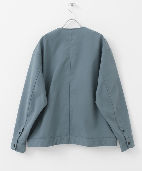 FORK&SPOON(フォークアンドスプーン)の「FORK&SPOON ノーカラータックブルゾン(ブルゾン・メンズ・ライトブラウン/ブルー系その他・4/5)」の8枚目の写真