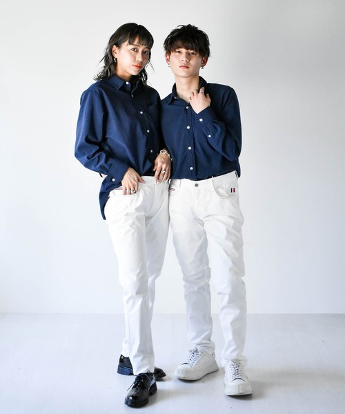 Starting Over（スターティングオーバー）の「サテンストレッチ トリコステッチパンツ（その他パンツ・メンズ・ホワイト/ブラック・L/XL/M）」の7枚目の写真