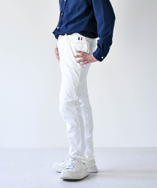 Starting Over（スターティングオーバー）の「サテンストレッチ トリコステッチパンツ（その他パンツ・メンズ・ホワイト/ブラック・L/XL/M）」の5枚目の写真
