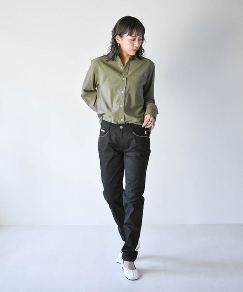 Starting Over（スターティングオーバー）の「サテンストレッチ トリコステッチパンツ（その他パンツ・メンズ・ホワイト/ブラック・L/XL/M）」の9枚目の写真