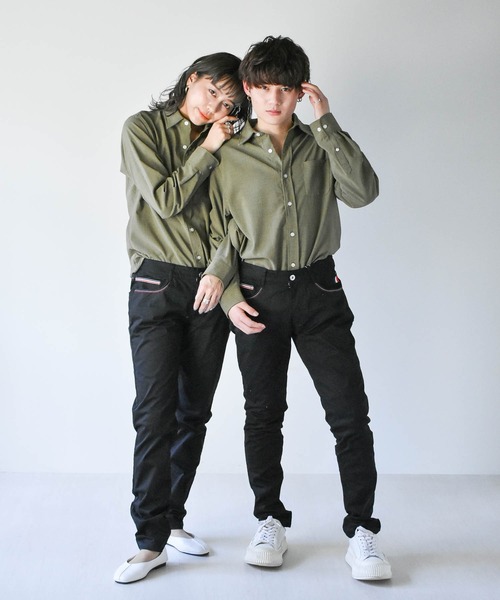 Starting Over（スターティングオーバー）の「サテンストレッチ トリコステッチパンツ（その他パンツ・メンズ・ホワイト/ブラック・L/XL/M）」の12枚目の写真