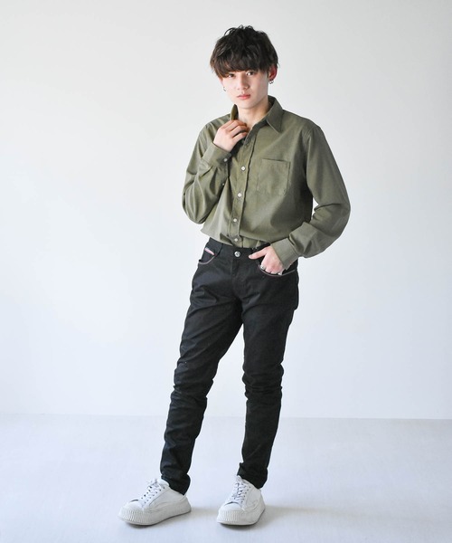 Starting Over（スターティングオーバー）の「サテンストレッチ トリコステッチパンツ（その他パンツ・メンズ・ホワイト/ブラック・L/XL/M）」の11枚目の写真