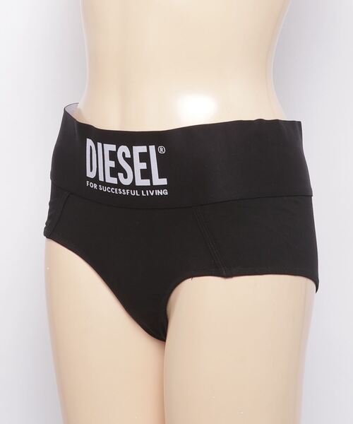 DIESEL ロゴパッチエラスティックウエストショーツ レディース アンダーウェア ショーツ（ショーツ）｜DIESEL