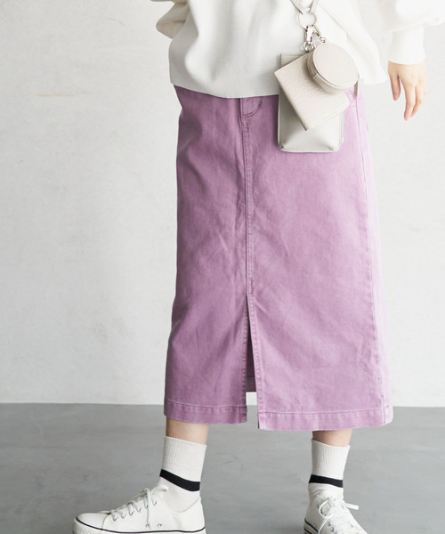 LBC(エルビーシー)の「【選べるセットアップ】LBC 美脚Iラインスカート(スカート・レディース・オフホワイト/ネイビー系/ベージュ/ピンク/スカイブルー/ブラック/マスタード/ライトグレー・M/L)」の8枚目の写真