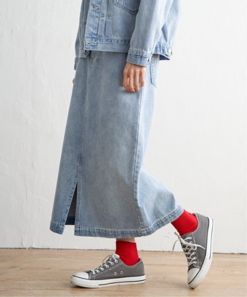 LBC(エルビーシー)の「【選べるセットアップ】LBC 美脚Iラインスカート(スカート・レディース・オフホワイト/ネイビー系/ベージュ/ピンク/スカイブルー/ブラック/マスタード/ライトグレー・M/L)」の12枚目の写真