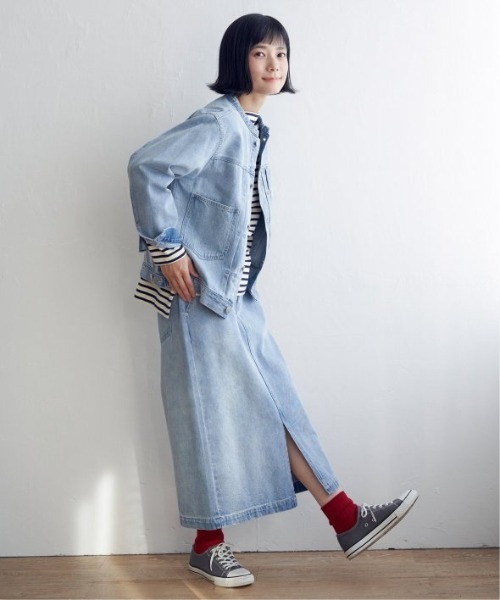 LBC(エルビーシー)の「【選べるセットアップ】LBC 美脚Iラインスカート(スカート・レディース・オフホワイト/ネイビー系/ベージュ/ピンク/スカイブルー/ブラック/マスタード/ライトグレー・M/L)」の13枚目の写真