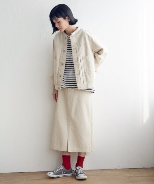 LBC(エルビーシー)の「【選べるセットアップ】LBC 美脚Iラインスカート(スカート・レディース・オフホワイト/ネイビー系/ベージュ/ピンク/スカイブルー/ブラック/マスタード/ライトグレー・M/L)」の15枚目の写真