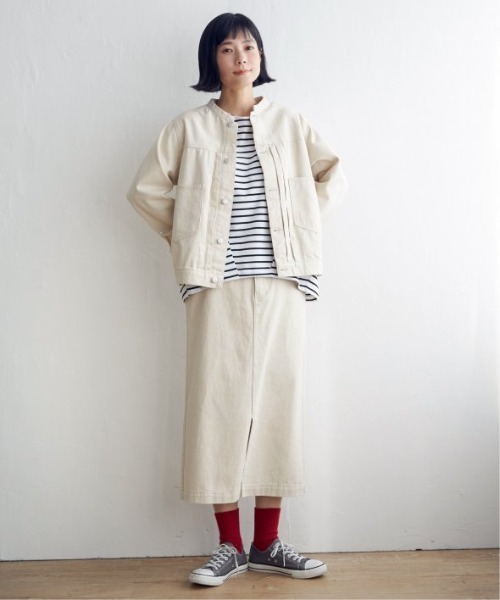 LBC(エルビーシー)の「【選べるセットアップ】LBC 美脚Iラインスカート(スカート・レディース・オフホワイト/ネイビー系/ベージュ/ピンク/スカイブルー/ブラック/マスタード/ライトグレー・M/L)」の16枚目の写真