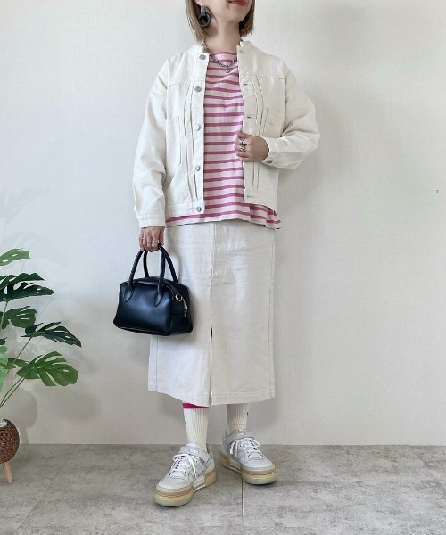 LBC(エルビーシー)の「【選べるセットアップ】LBC 美脚Iラインスカート(スカート・レディース・オフホワイト/ネイビー系/ベージュ/ピンク/スカイブルー/ブラック/マスタード/ライトグレー・M/L)」の20枚目の写真