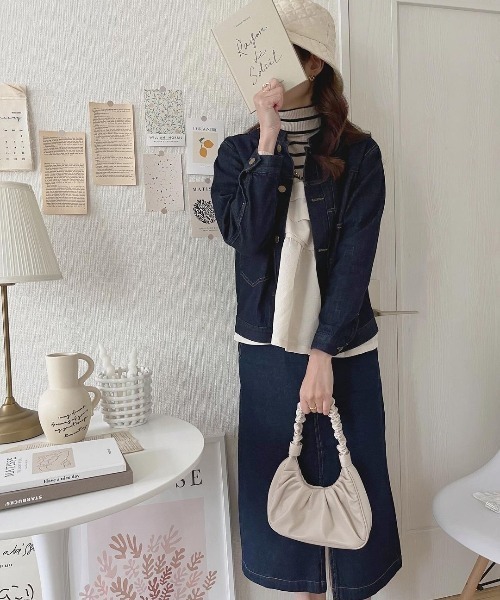 LBC(エルビーシー)の「【選べるセットアップ】LBC 美脚Iラインスカート(スカート・レディース・オフホワイト/ネイビー系/ベージュ/ピンク/スカイブルー/ブラック/マスタード/ライトグレー・M/L)」の21枚目の写真