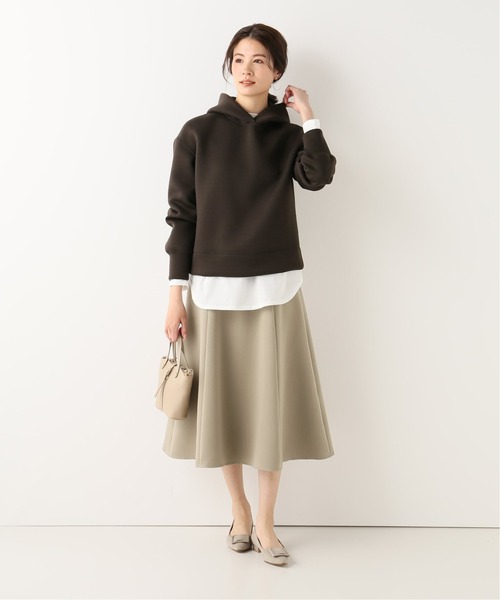 La TOTALITE(ラトータリテ)の「サテンパネルフレアスカート【手洗い可能】(スカート・レディース・オリーブ/パープル系その他・38/36)」の14枚目の写真