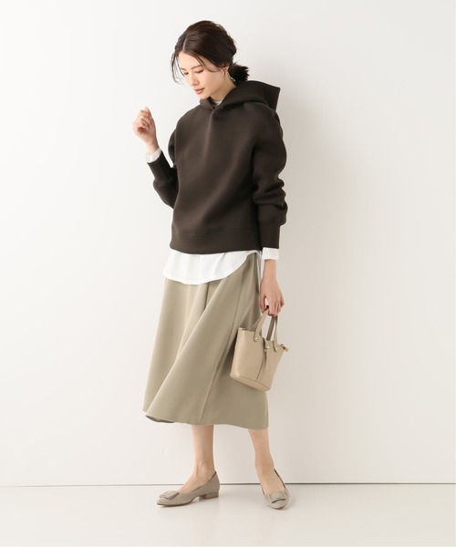 La TOTALITE(ラトータリテ)の「サテンパネルフレアスカート【手洗い可能】(スカート・レディース・オリーブ/パープル系その他・38/36)」の7枚目の写真