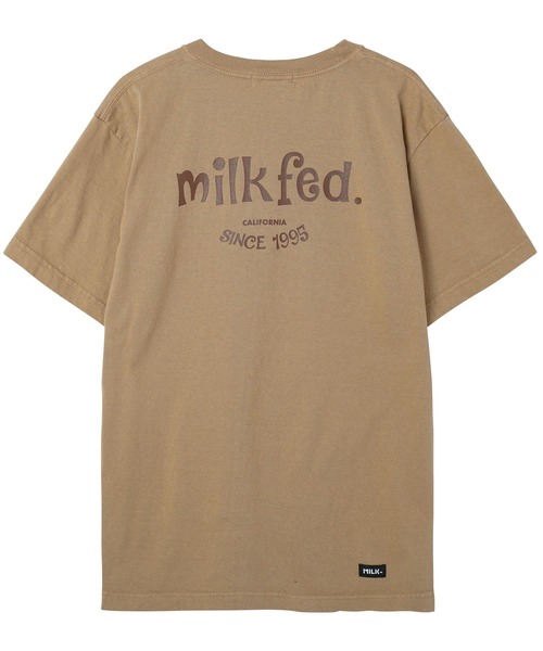 MILKFED.（ミルクフェド）の「S/S TEE CURLY LOGO（Tシャツ/カットソー・レディース・ホワイト/ブラック/ベージュ/オフホワイト/ライトパープル・ONE SIZE）」の8枚目の写真