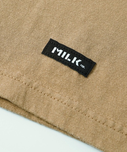 MILKFED.（ミルクフェド）の「S/S TEE CURLY LOGO（Tシャツ/カットソー・レディース・ホワイト/ブラック/ベージュ/オフホワイト/ライトパープル・ONE SIZE）」の6枚目の写真