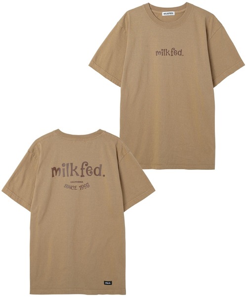 MILKFED.（ミルクフェド）の「S/S TEE CURLY LOGO（Tシャツ/カットソー・レディース・ホワイト/ブラック/ベージュ/オフホワイト/ライトパープル・ONE SIZE）」の17枚目の写真