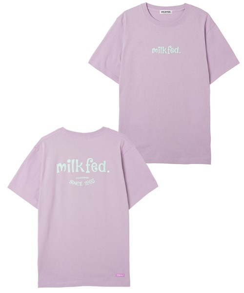 MILKFED.（ミルクフェド）の「S/S TEE CURLY LOGO（Tシャツ/カットソー・レディース・ホワイト/ブラック/ベージュ/オフホワイト/ライトパープル・ONE SIZE）」の11枚目の写真