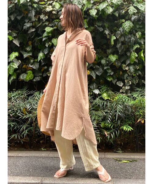 Ungrid（アングリッド）の「ロングルーズシャツワンピース（ワンピース・レディース・オフホワイト/ブルー/モカ・FREE）」の12枚目の写真