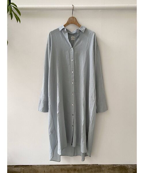 Ungrid（アングリッド）の「ロングルーズシャツワンピース（ワンピース・レディース・オフホワイト/ブルー/モカ・FREE）」の22枚目の写真