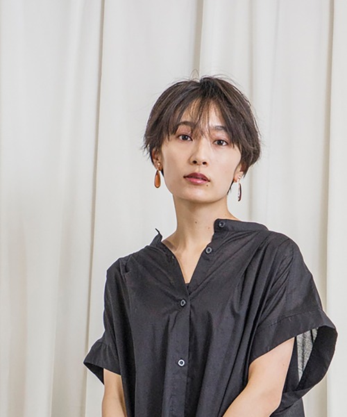 CIENA（シエナ）の「着丈が選べる2way綿ボイルワンピース　インナーワンピース付き（ワンピース・レディース・ベージュ/パープル/ブルー/ブラック・FREE/F(M)）」の15枚目の写真