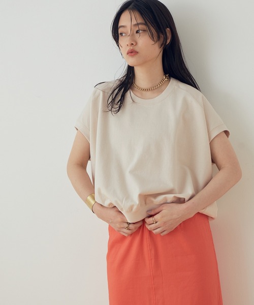 ADAM ET ROPE'（アダムエロペ）の「【一部WEB限定】バックドレーププルオーバー（Tシャツ/カットソー・レディース・ホワイト/グレー/カーキ/ベージュ系その他・FREE）」の3枚目の写真