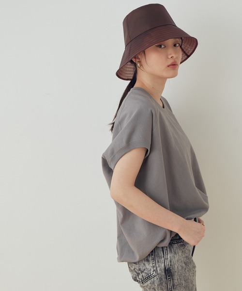 ADAM ET ROPE'（アダムエロペ）の「【一部WEB限定】バックドレーププルオーバー（Tシャツ/カットソー・レディース・ホワイト/グレー/カーキ/ベージュ系その他・FREE）」の2枚目の写真