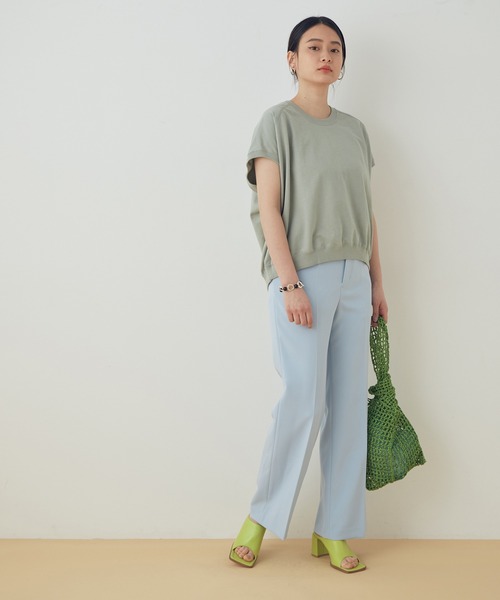 ADAM ET ROPE'（アダムエロペ）の「【一部WEB限定】バックドレーププルオーバー（Tシャツ/カットソー・レディース・ホワイト/グレー/カーキ/ベージュ系その他・FREE）」の7枚目の写真