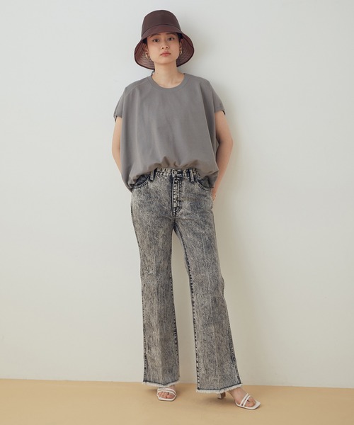 ADAM ET ROPE'（アダムエロペ）の「【一部WEB限定】バックドレーププルオーバー（Tシャツ/カットソー・レディース・ホワイト/グレー/カーキ/ベージュ系その他・FREE）」の8枚目の写真