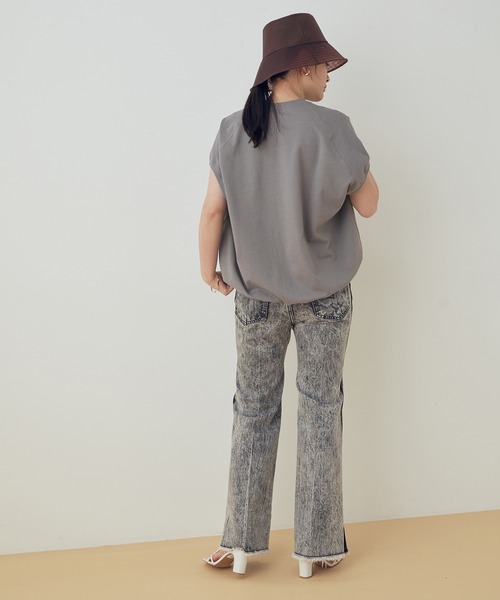 ADAM ET ROPE'（アダムエロペ）の「【一部WEB限定】バックドレーププルオーバー（Tシャツ/カットソー・レディース・ホワイト/グレー/カーキ/ベージュ系その他・FREE）」の9枚目の写真