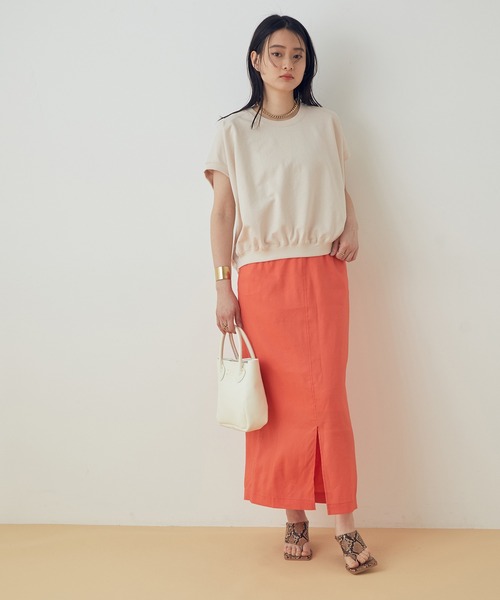 ADAM ET ROPE'（アダムエロペ）の「【一部WEB限定】バックドレーププルオーバー（Tシャツ/カットソー・レディース・ホワイト/グレー/カーキ/ベージュ系その他・FREE）」の10枚目の写真