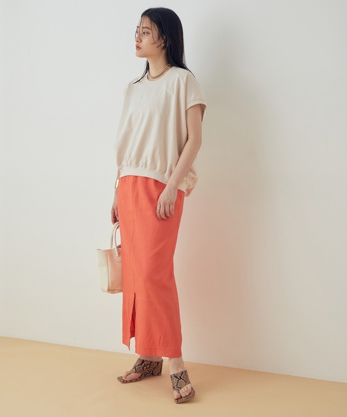 ADAM ET ROPE'（アダムエロペ）の「【一部WEB限定】バックドレーププルオーバー（Tシャツ/カットソー・レディース・ホワイト/グレー/カーキ/ベージュ系その他・FREE）」の21枚目の写真