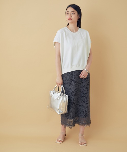 ADAM ET ROPE'（アダムエロペ）の「【一部WEB限定】バックドレーププルオーバー（Tシャツ/カットソー・レディース・ホワイト/グレー/カーキ/ベージュ系その他・FREE）」の22枚目の写真