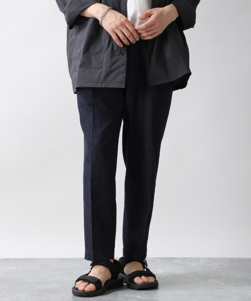 RAGEBLUE（レイジブルー）の「＜USAコットン使用＞綿麻デニムテーパードパンツ/935026（デニムパンツ・メンズ・ネイビー/ダークグレー/ブルー/サックスブルー・MEDIUM/LARGE）」の16枚目の写真