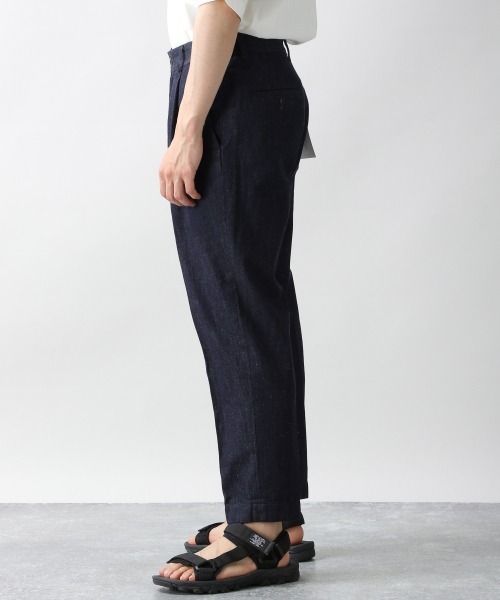 RAGEBLUE（レイジブルー）の「＜USAコットン使用＞綿麻デニムテーパードパンツ/935026（デニムパンツ・メンズ・ネイビー/ダークグレー/ブルー/サックスブルー・MEDIUM/LARGE）」の6枚目の写真