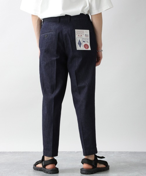 RAGEBLUE（レイジブルー）の「＜USAコットン使用＞綿麻デニムテーパードパンツ/935026（デニムパンツ・メンズ・ネイビー/ダークグレー/ブルー/サックスブルー・MEDIUM/LARGE）」の15枚目の写真
