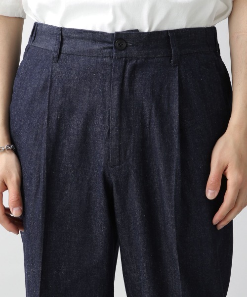 RAGEBLUE（レイジブルー）の「＜USAコットン使用＞綿麻デニムテーパードパンツ/935026（デニムパンツ・メンズ・ネイビー/ダークグレー/ブルー/サックスブルー・MEDIUM/LARGE）」の10枚目の写真