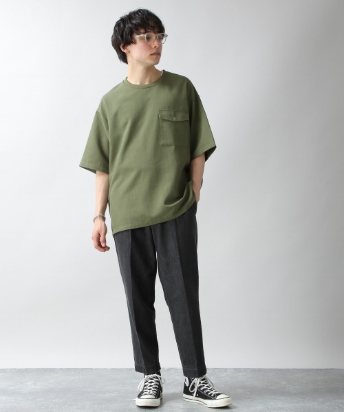 RAGEBLUE（レイジブルー）の「＜USAコットン使用＞綿麻デニムテーパードパンツ/935026（デニムパンツ・メンズ・ネイビー/ダークグレー/ブルー/サックスブルー・MEDIUM/LARGE）」の18枚目の写真