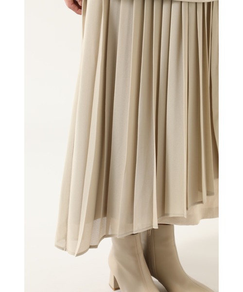 ROSE BUD（ローズバッド）の「異素材プリーツスカート（スカート・レディース・ベージュ/カーキ・FREE）」の9枚目の写真