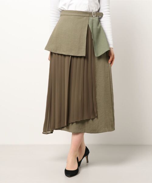 ROSE BUD（ローズバッド）の「異素材プリーツスカート（スカート・レディース・ベージュ/カーキ・FREE）」の16枚目の写真