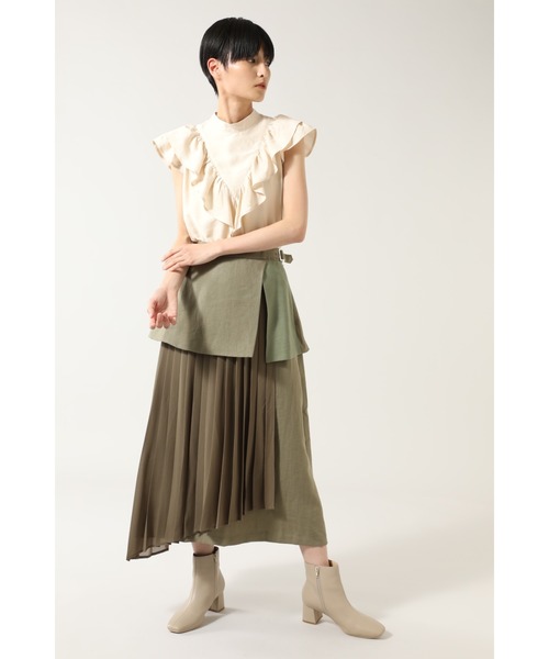 ROSE BUD（ローズバッド）の「異素材プリーツスカート（スカート・レディース・ベージュ/カーキ・FREE）」の19枚目の写真