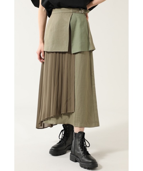 ROSE BUD（ローズバッド）の「異素材プリーツスカート（スカート・レディース・ベージュ/カーキ・FREE）」の22枚目の写真
