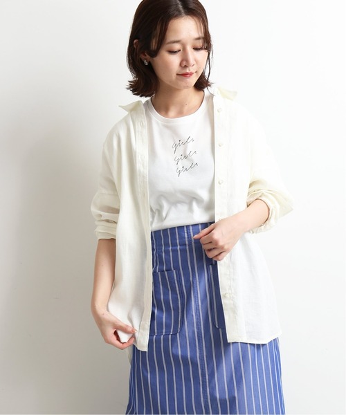 SLOBE IENA★リネンシャツ美品 SLOBE IENA（スローブイエナ）の「Herdmans リネン オーバー